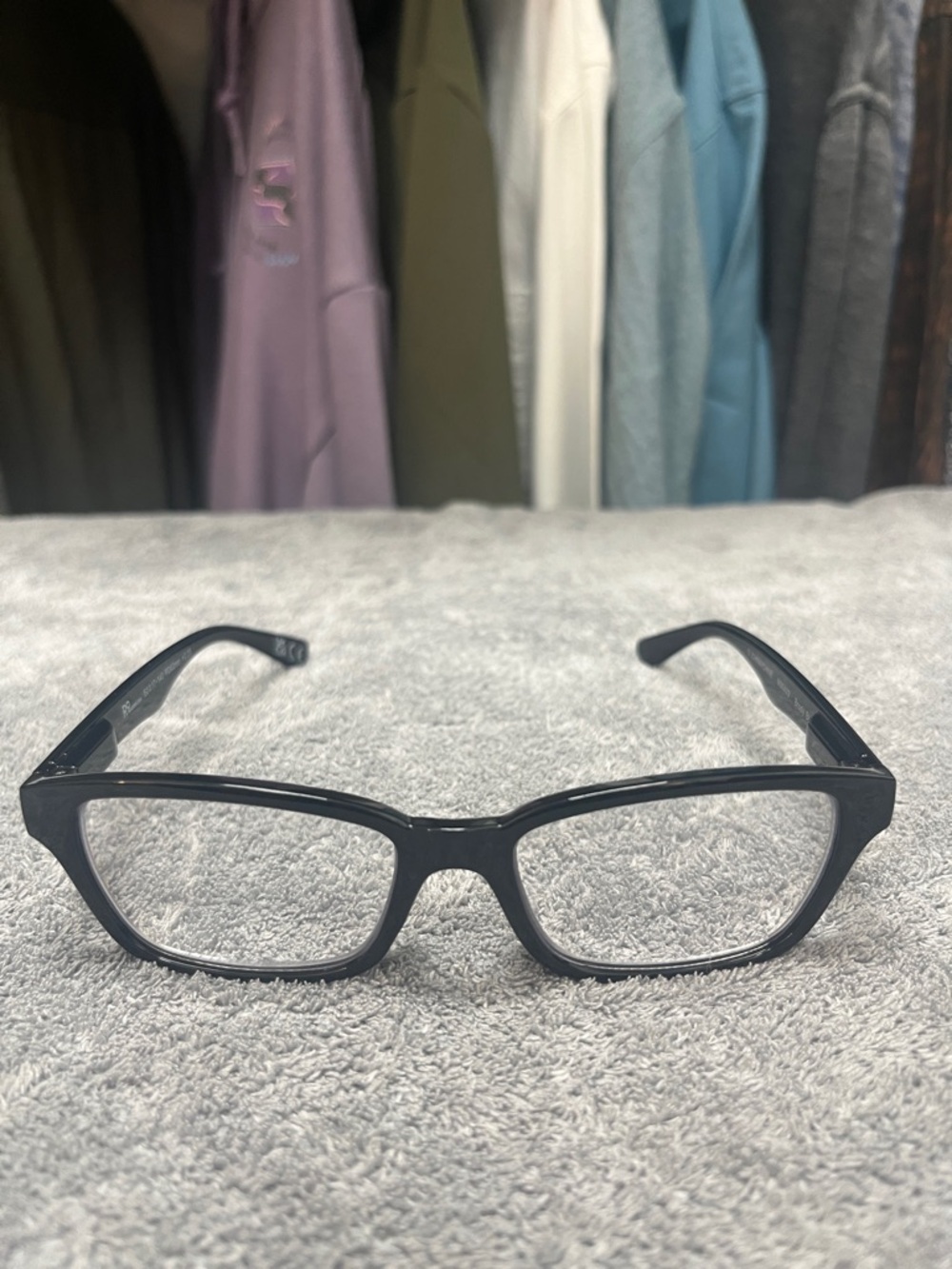 Classic Black Rectangular Eyeglass Frames “Brody” 1.75x